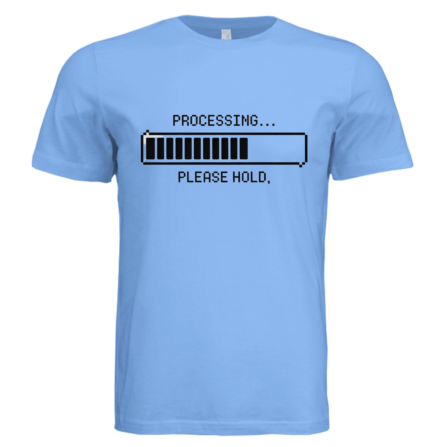 Processing Please Hold by Error 404 Tees