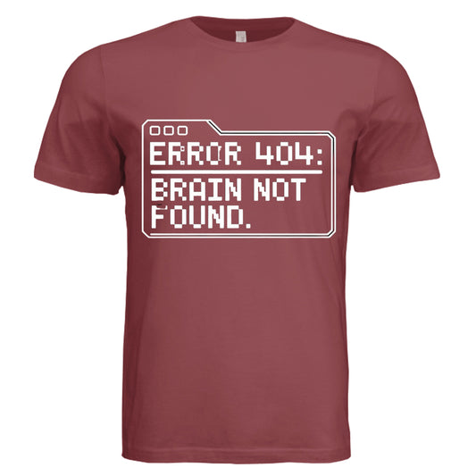 Error 404: Brain Not Found Tee | Neurodivergent Humor Shirt | ADHD/Autism Awareness Apparel by Error 404 Tees
