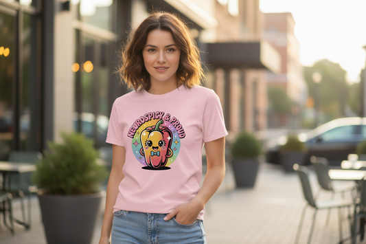 Neurospicy and Proud Shirt | ADHD Autism Neurodivergent Confidence Tee by Error 404 Tees