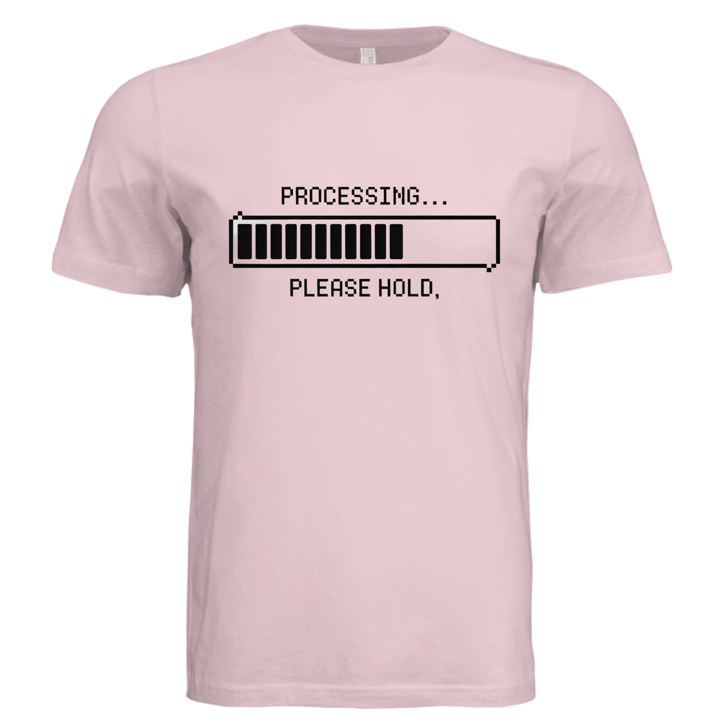 Processing Please Hold by Error 404 Tees