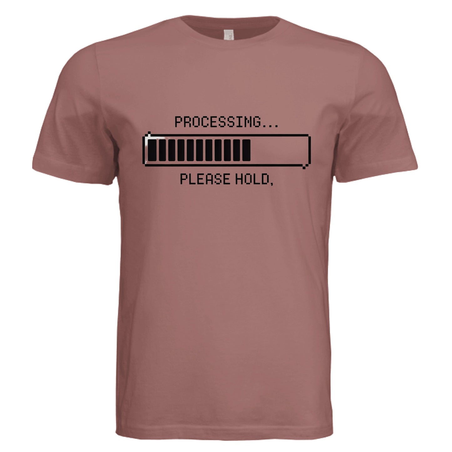 Processing Please Hold by Error 404 Tees
