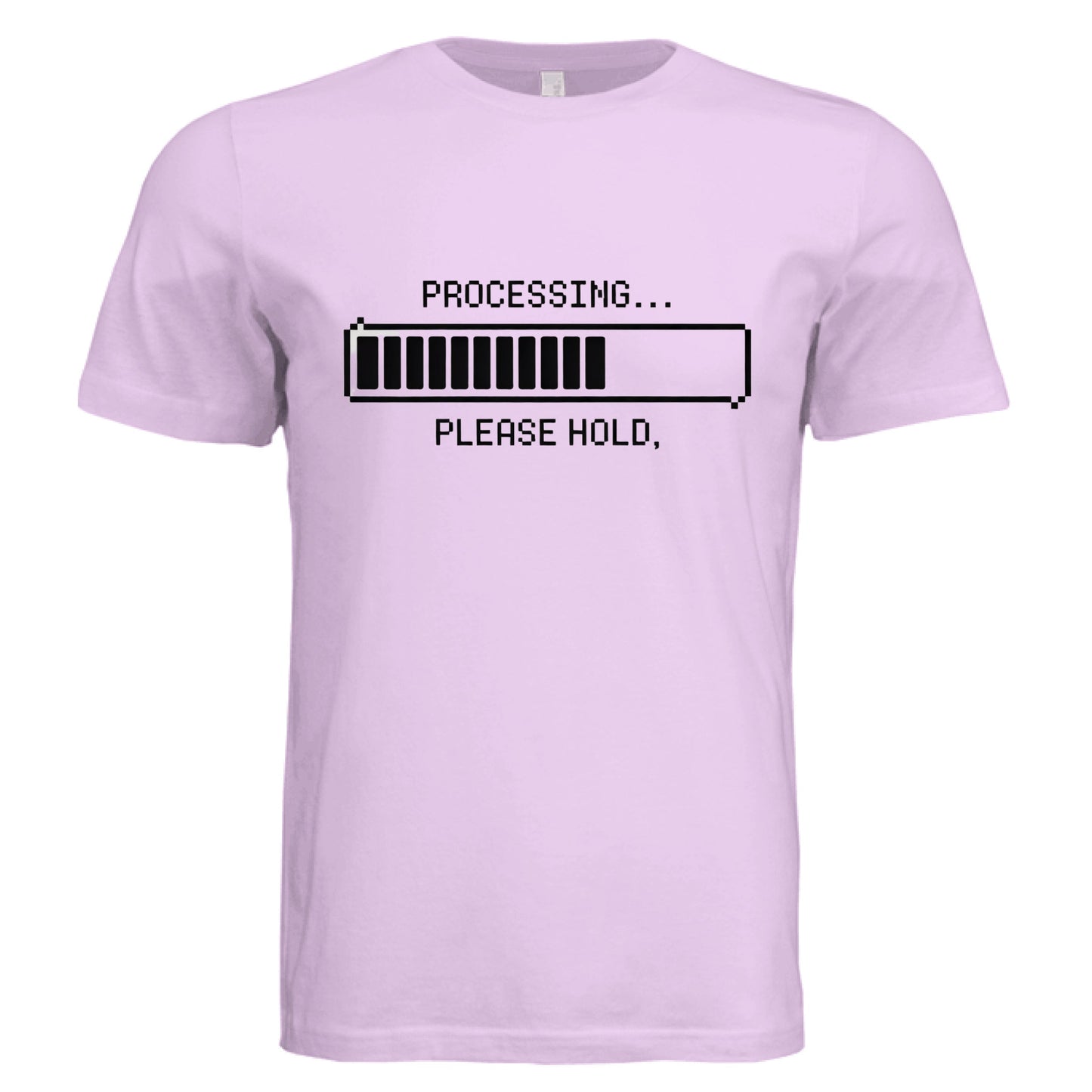 Processing Please Hold by Error 404 Tees