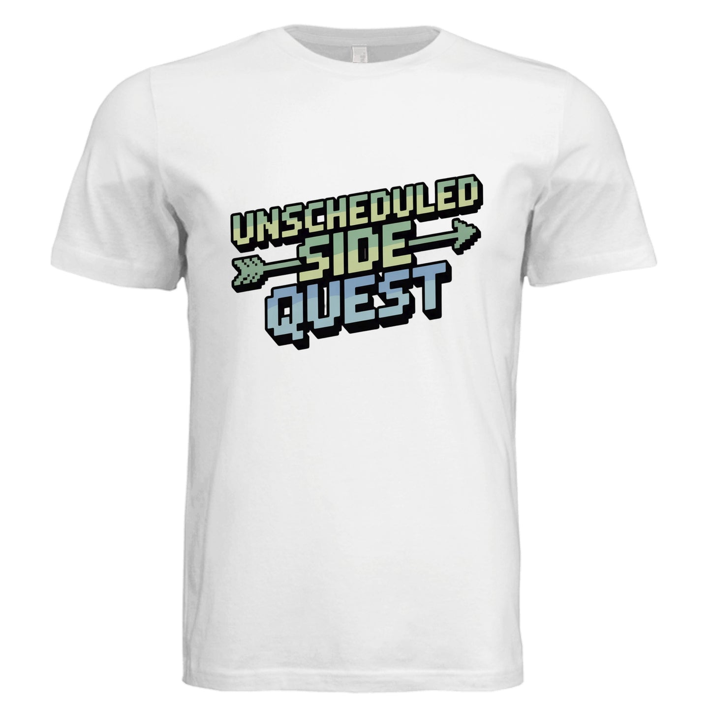 Unscheduled Side Quest T-Shirt - Funny ADHD Gamer Humor Tee by Error 404 Tees