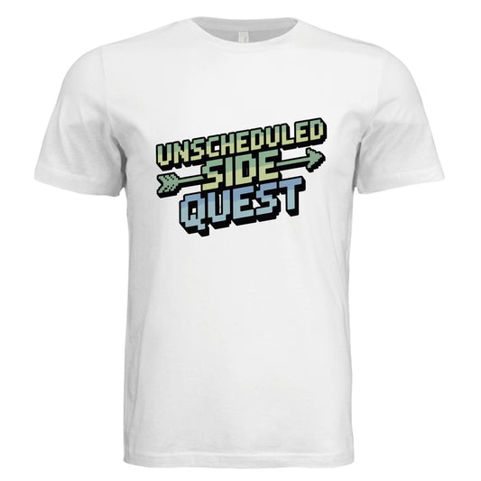 Unscheduled Side Quest T-Shirt - Funny ADHD Gamer Humor Tee by Error 404 Tees