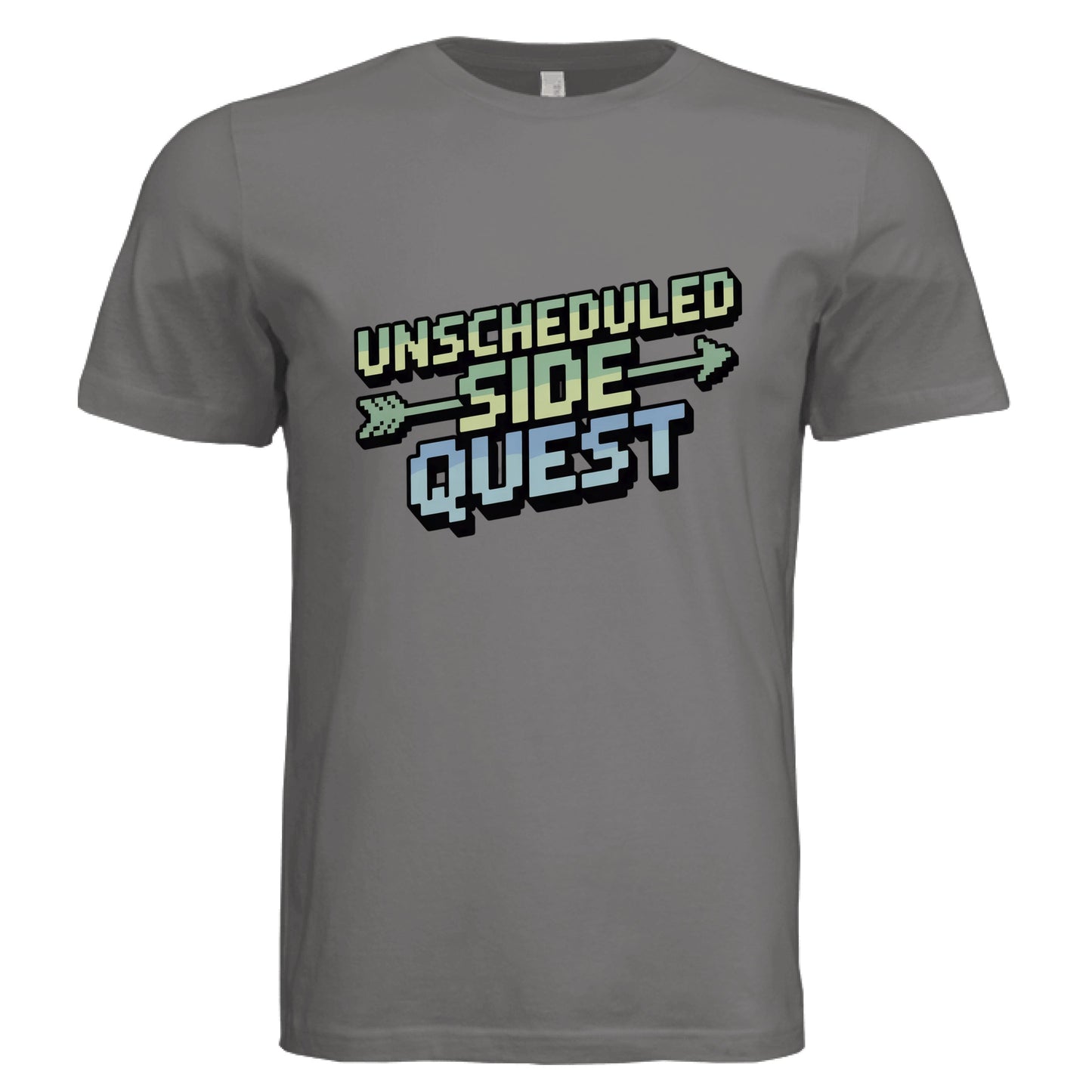 Unscheduled Side Quest T-Shirt - Funny ADHD Gamer Humor Tee by Error 404 Tees